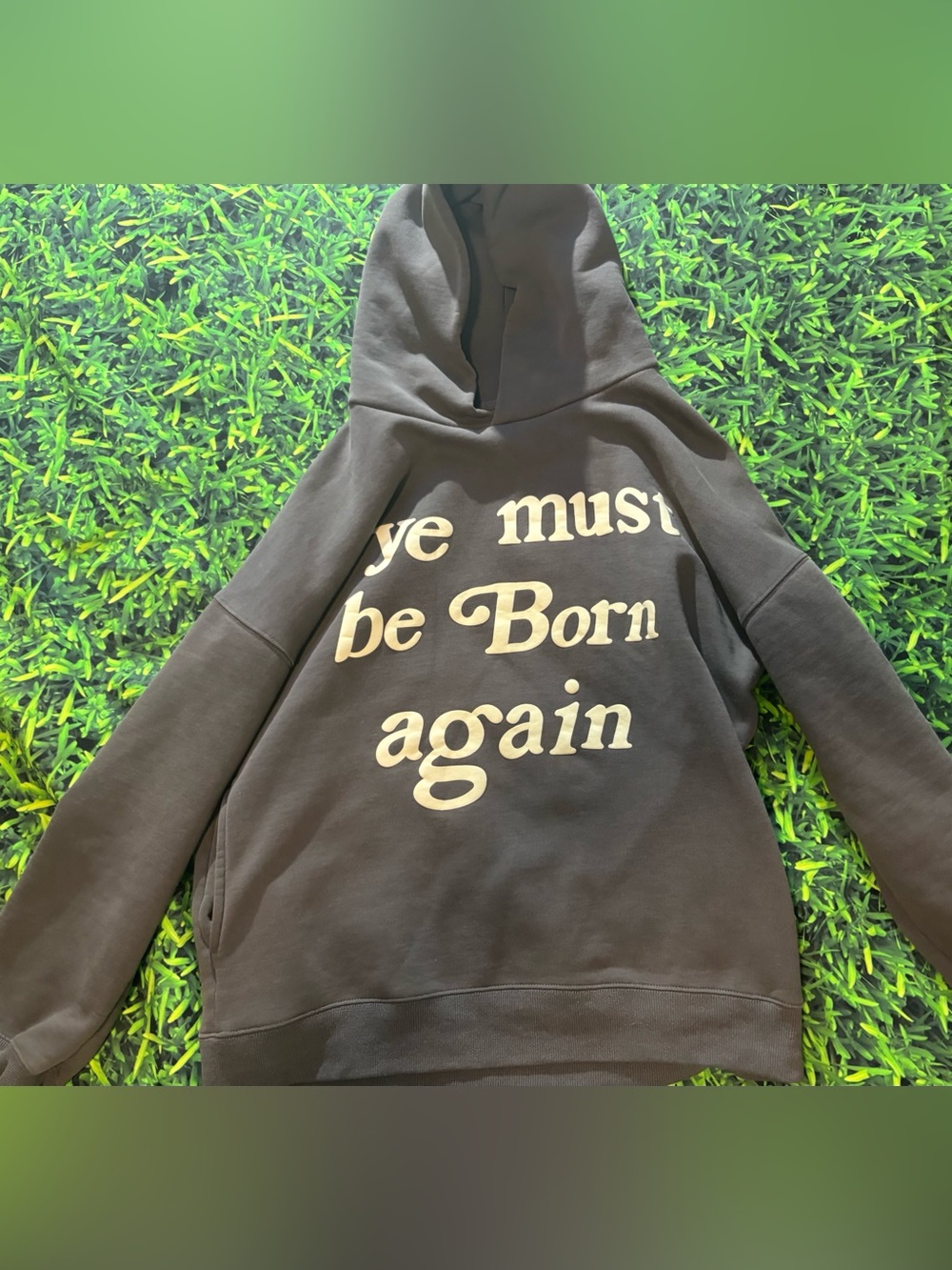 Cactus plant flea CPFL market men's Gray 'Ye Must Be Born Again' Hoodie